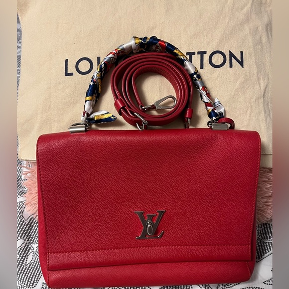 Louis Vuitton Handbags - Louis Vuitton  Red Leather sling Bag